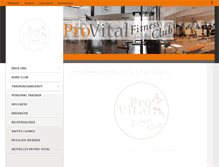 Tablet Screenshot of pro-vital-fitness.de